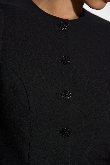 Жакет с рукавами-фонариками