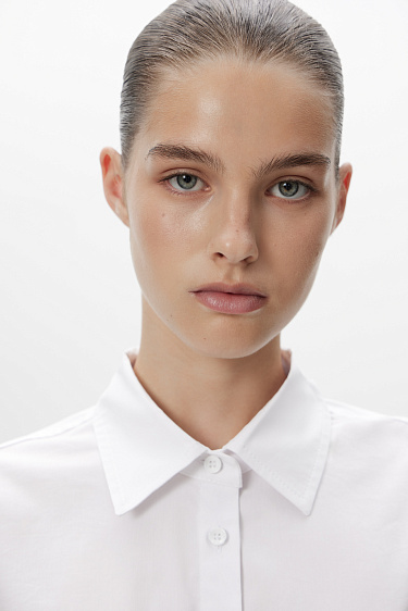 Классическая рубашка с рукавом 3/4