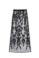 Юбка макси с цветочным орнаментом