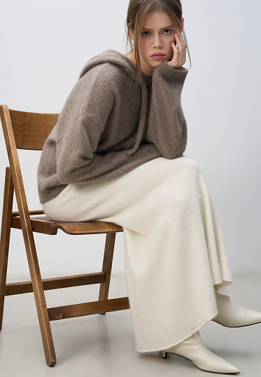 Худи из пуха лисы