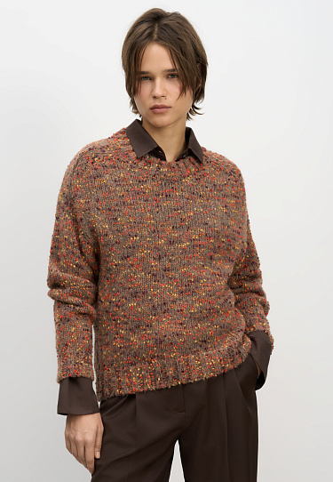 Буклированный джемпер из шерсти альпака