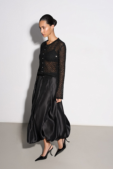 Атласная юбка-баллон