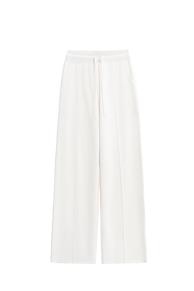 Широкие брюки из кашемира и шерсти