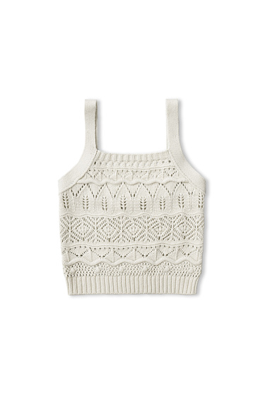 Ажурный топ из шерсти