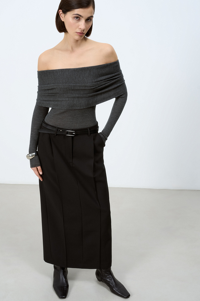 Юбка из вискозы со стрелками