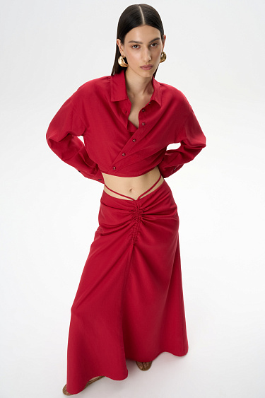 Юбка с завязками из 100% вискозы