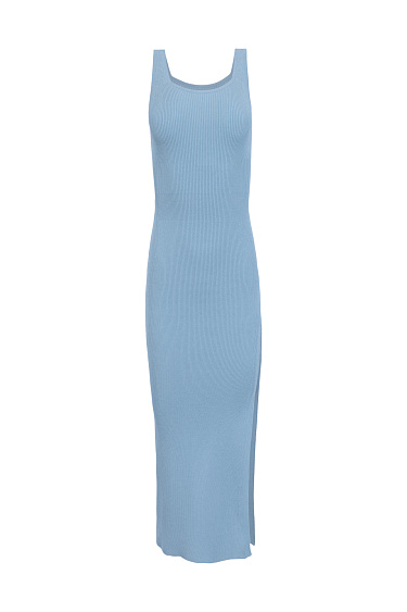 Платье миди с разрезом сбоку