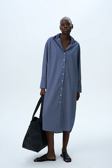 Платье-рубашка из 100% хлопка