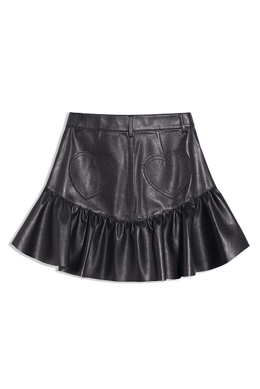 Юбка из экокожи