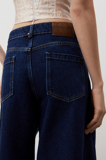 Расклешенные джинсы из 100% хлопка