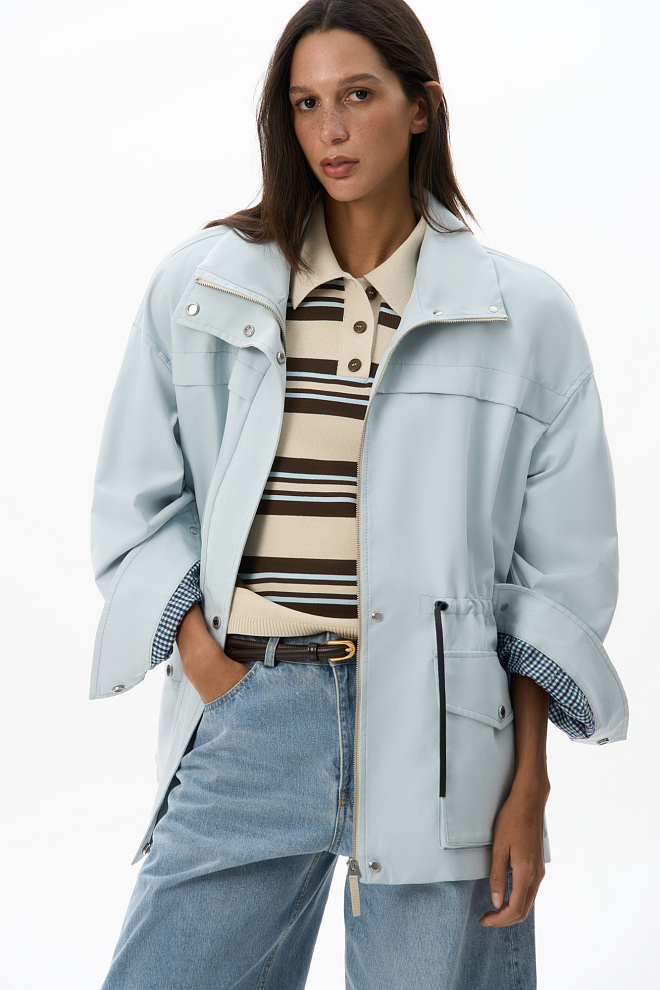 Парка из плащевой ткани