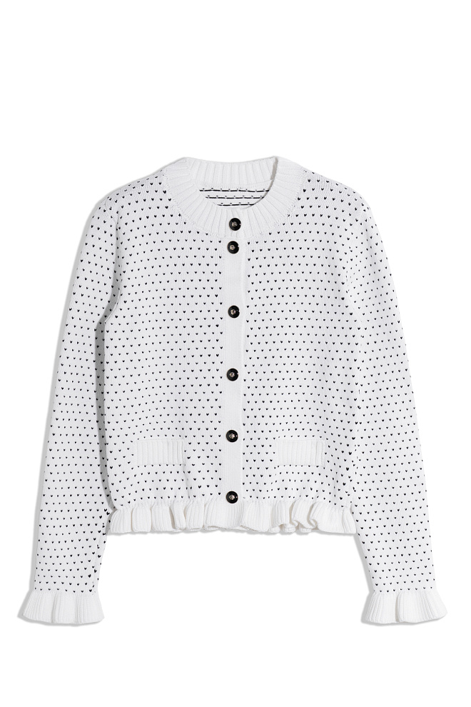 Кардиган с жаккардовым рисунком