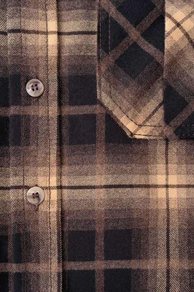 Рубашка в клетку с эффектом тай-дай