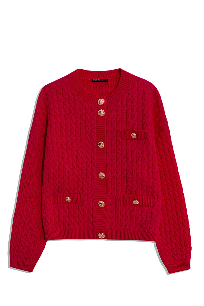 Кардиган из шерсти мериноса экстрафайн 