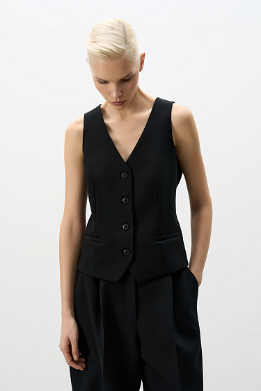 Классический жилет из поливискозы