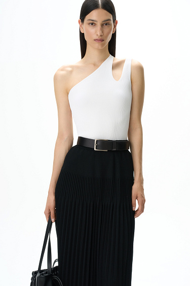 Трикотажный топ с двойной лямкой