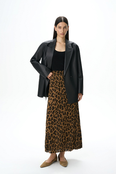 Принтованная юбка миди