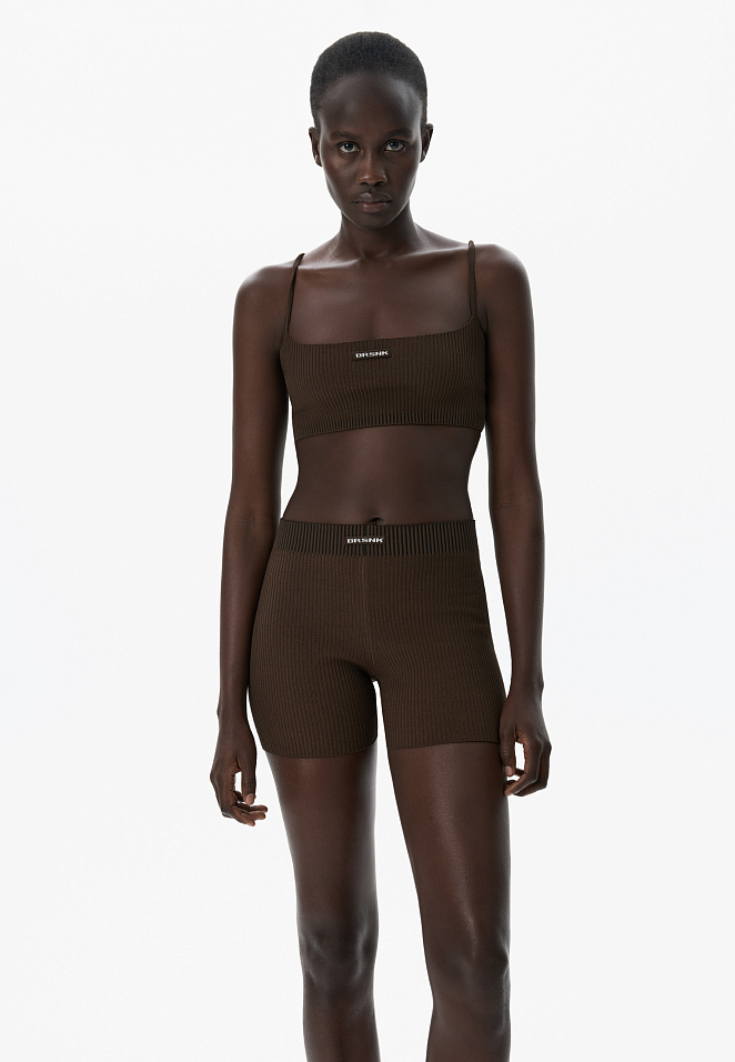 Трикотажные велосипедки из вискозы