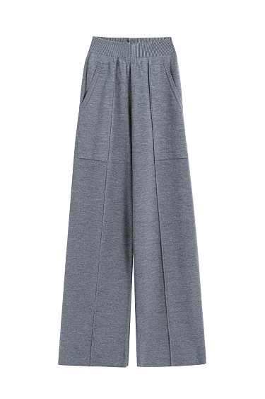 Трикотажные брюки прямого кроя 