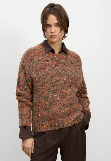 Буклированный джемпер из шерсти альпака