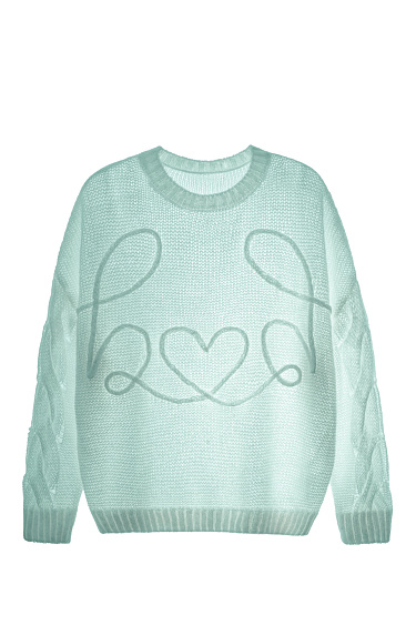 Джемпер с объемным декором