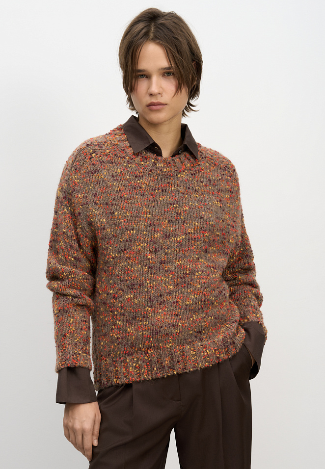 Буклированный джемпер из шерсти альпака