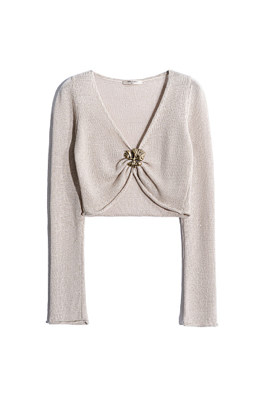 Топ изо льна с люрексом