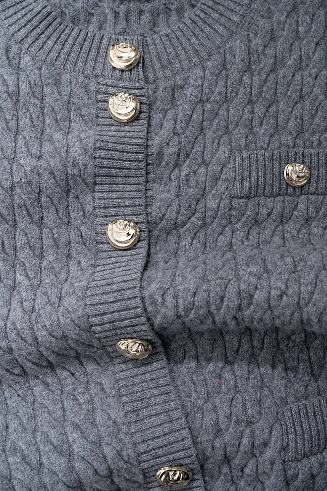 Кардиган из шерсти мериноса экстрафайн 