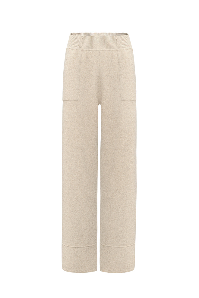 Трикотажные брюки из кашемира и шерсти