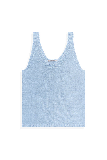 Трикотажный топ из 100% льна