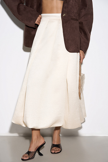 Атласная юбка-баллон