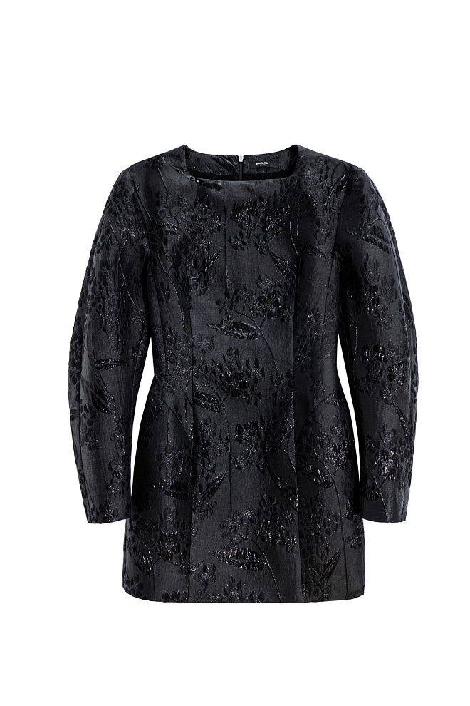 Платье мини с цветочным узором