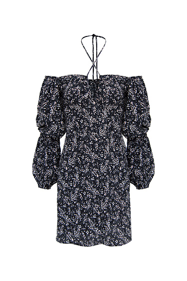 Платье из вискозы с принтом