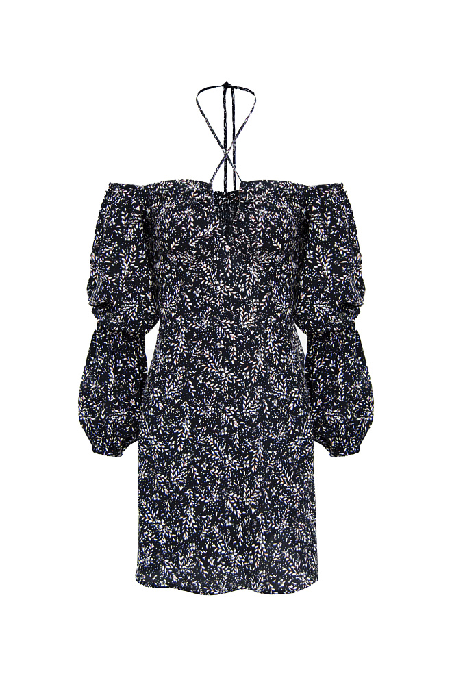 Платье из вискозы с принтом