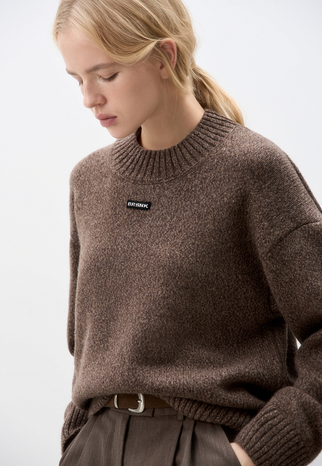 Объемный джемпер с добавлением кашемира