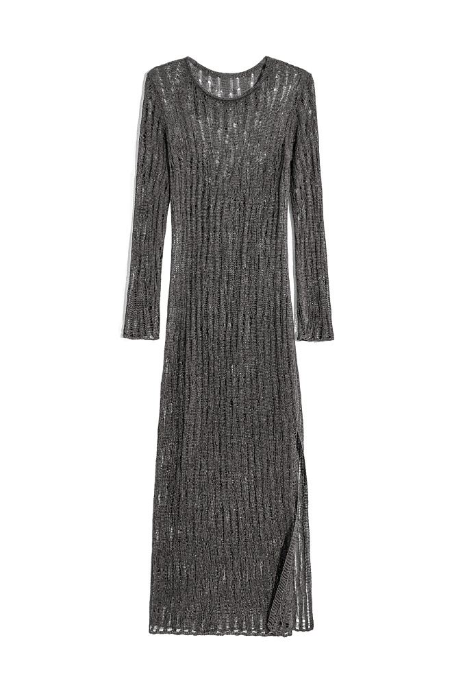 Полупрозрачное платье изо льна