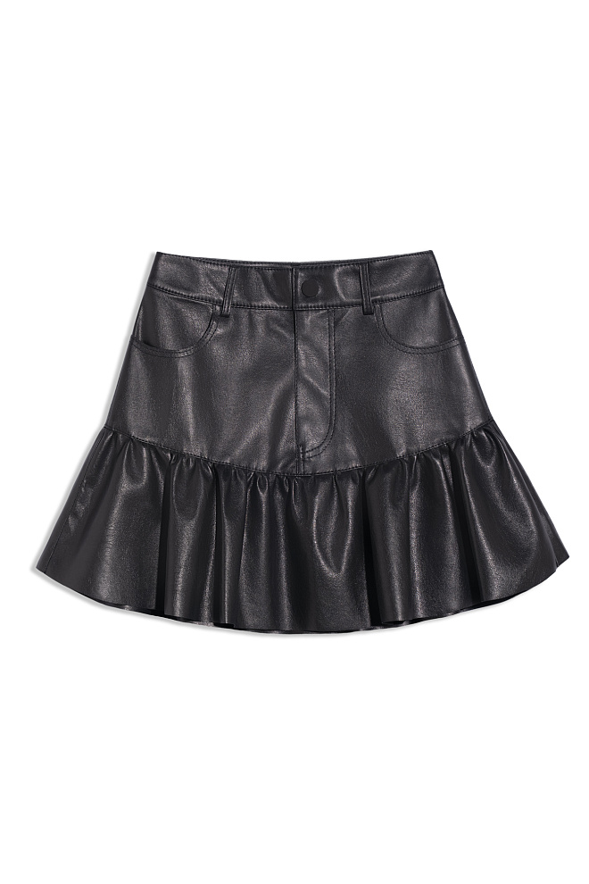 Юбка из экокожи