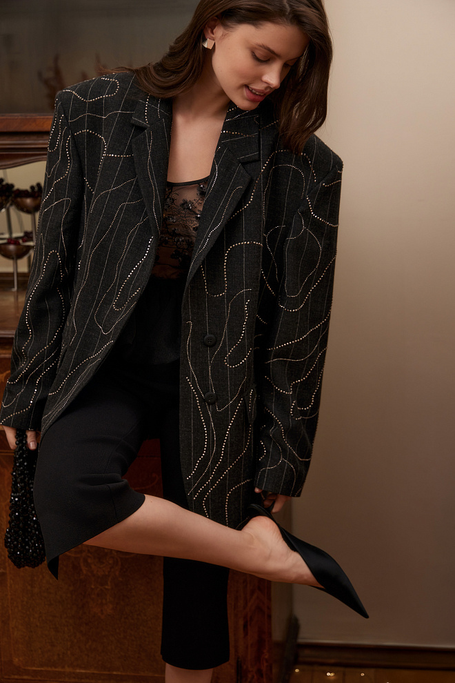 Капри с боковыми разрезами