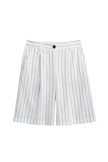 Льняной костюм в полоску