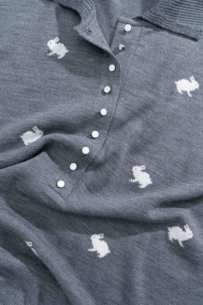 Поло с анималистичным принтом