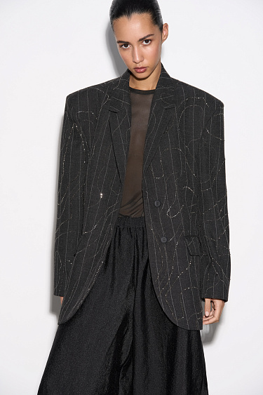 Жакет со стразами