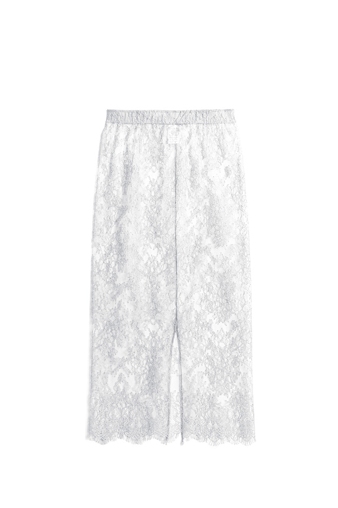 Кружевная юбка миди
