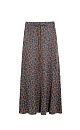 Юбка длины макси с анималистичным принтом из текстурной вискозы с эластичным поясом на кулиске.