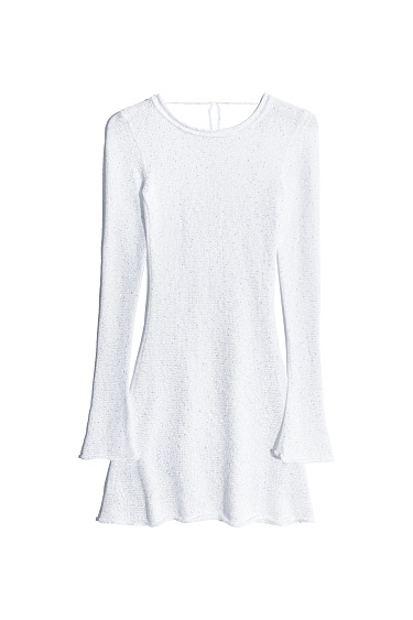 Платье мини с пайетками и открытой спиной