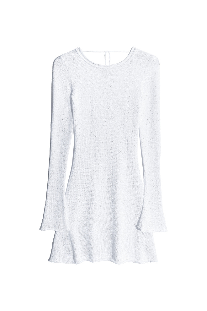 Платье мини с пайетками и открытой спиной