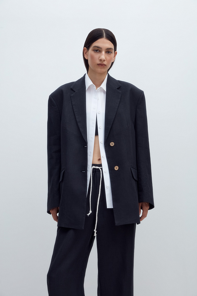 Классический жакет из 100% льна