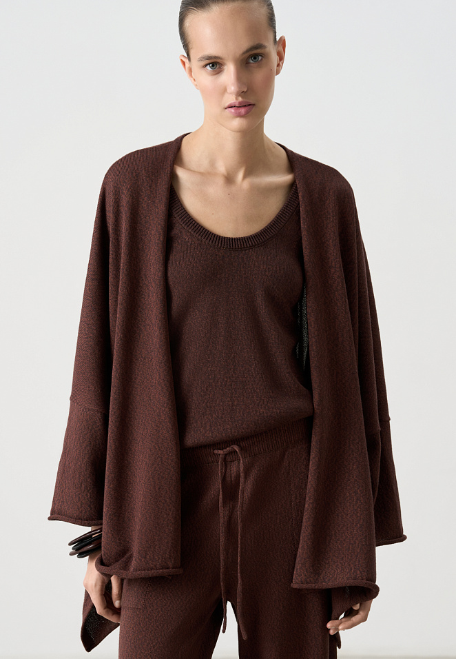 Кардиган-кимоно из хлопка