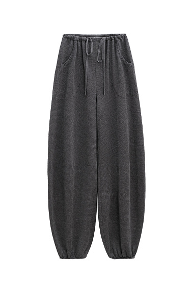 Брюки-алладины из 100% льна