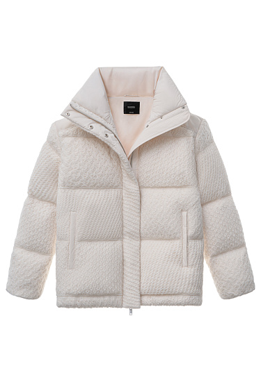 Пуховик с ажурным декором