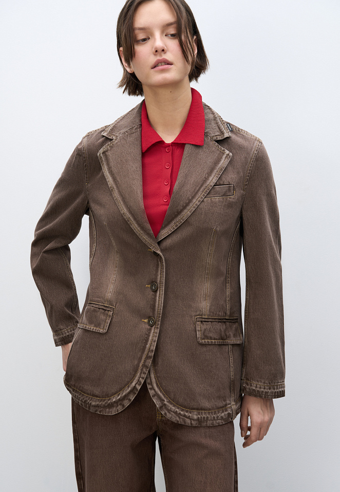 Джинсовый жакет из 100% хлопка